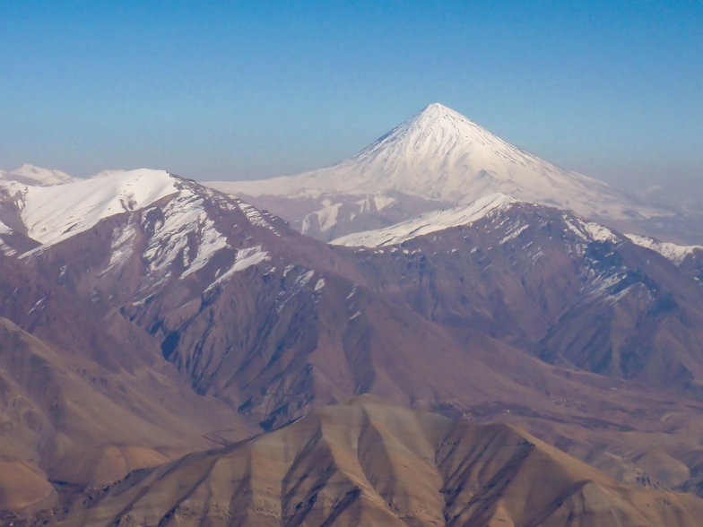 Damavand Summit as seen from Tochal