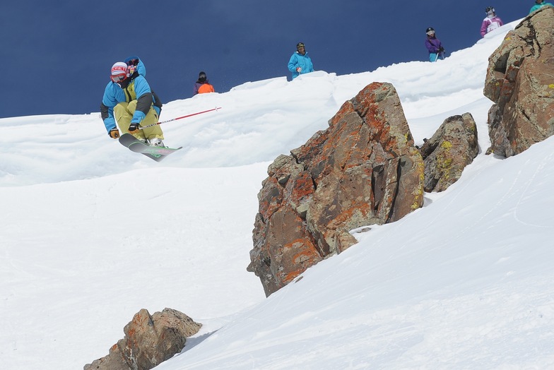 Air in Candy's Couloir, Irwin Catskiing by Eleven