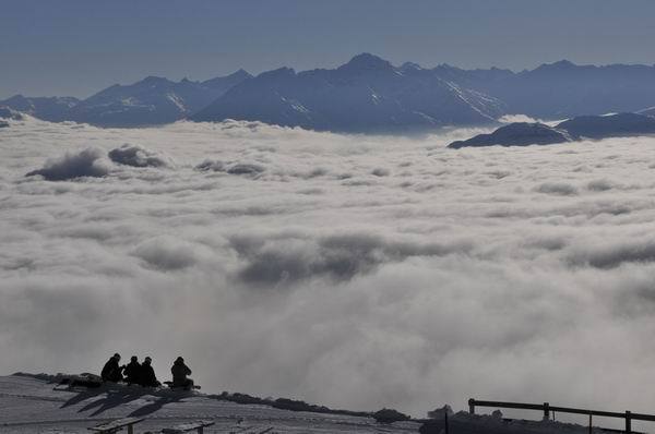 mountain chilling in Laax, Flims Laax Falera