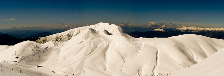 Panorama of Velouchi ski center, Karpenisi