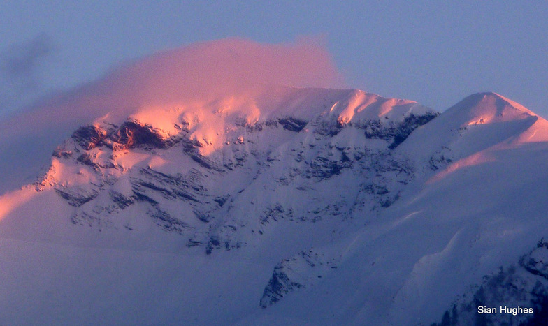 Sunset on the Hautes Fortes, Morzine