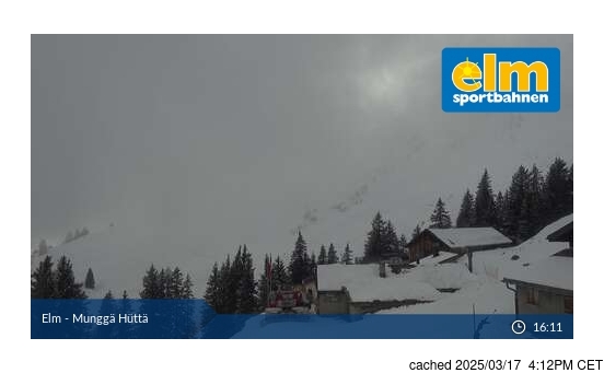 Live Sneeuw Webcam voor Elm im Sernftal