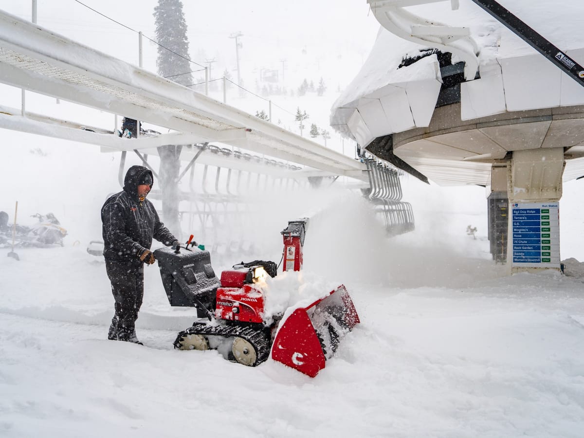 US 23-24 Season Snowfall Total 10% Below 10 Year Average