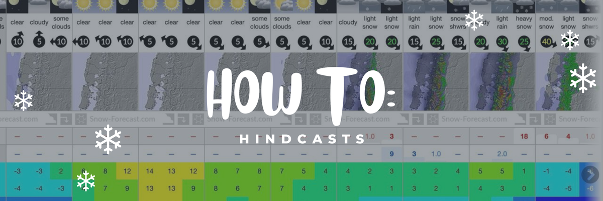 HOW TO: Using Snow Hindcast to View Past Weather Reports On Our Website