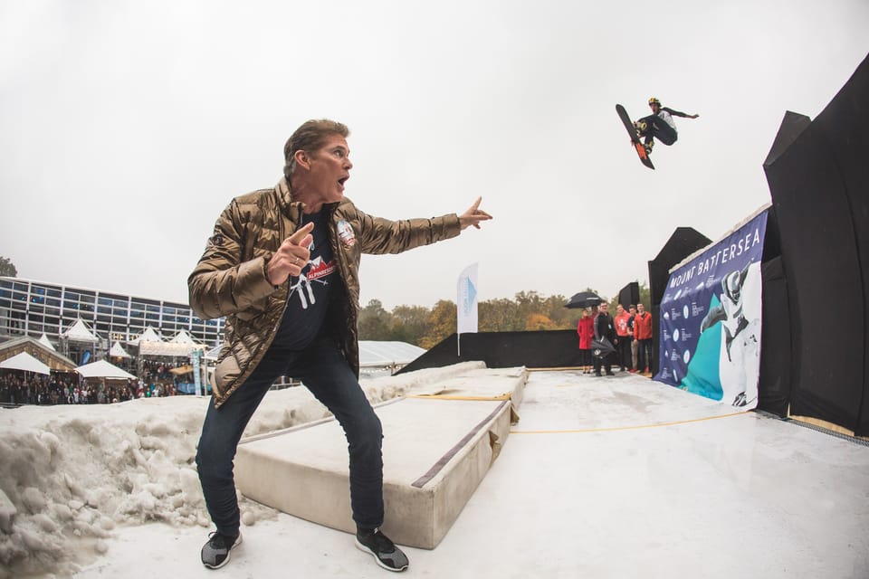 The Hoff Hits The London Ski Show