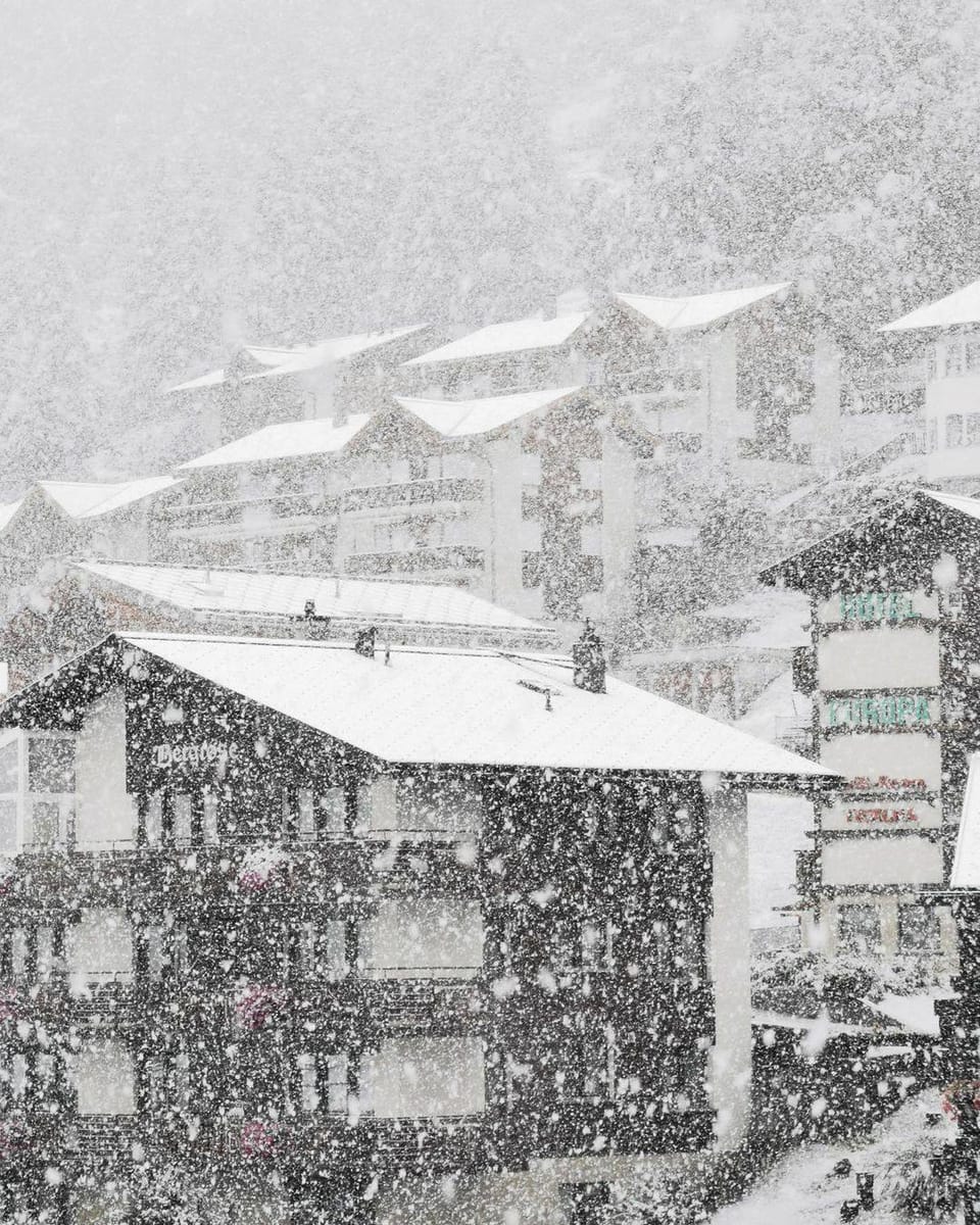 Snowfall on Both Sides of The World